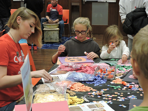 arts and crafts at the Rosenthal Education Center