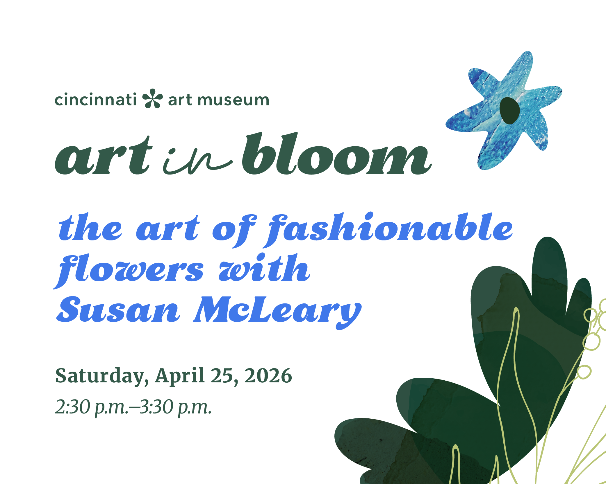 The Art of Fashionable Flowers Lecture with Susan McLeary - AIB 2026
