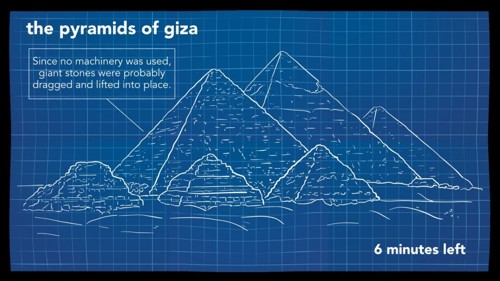 diagram of the Pyramids of Giza