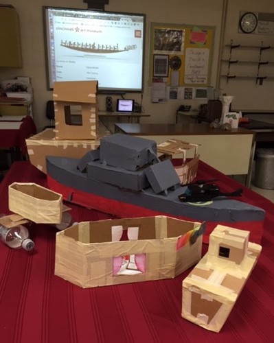 paper and cardboard constructions of the Model Racing Canoe