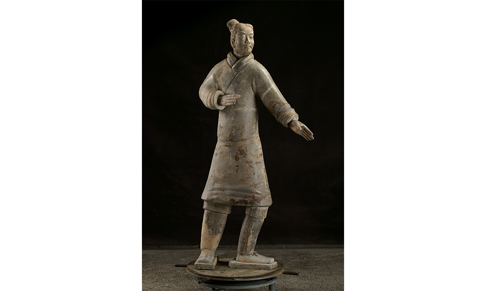 Terracotta statue of an archer