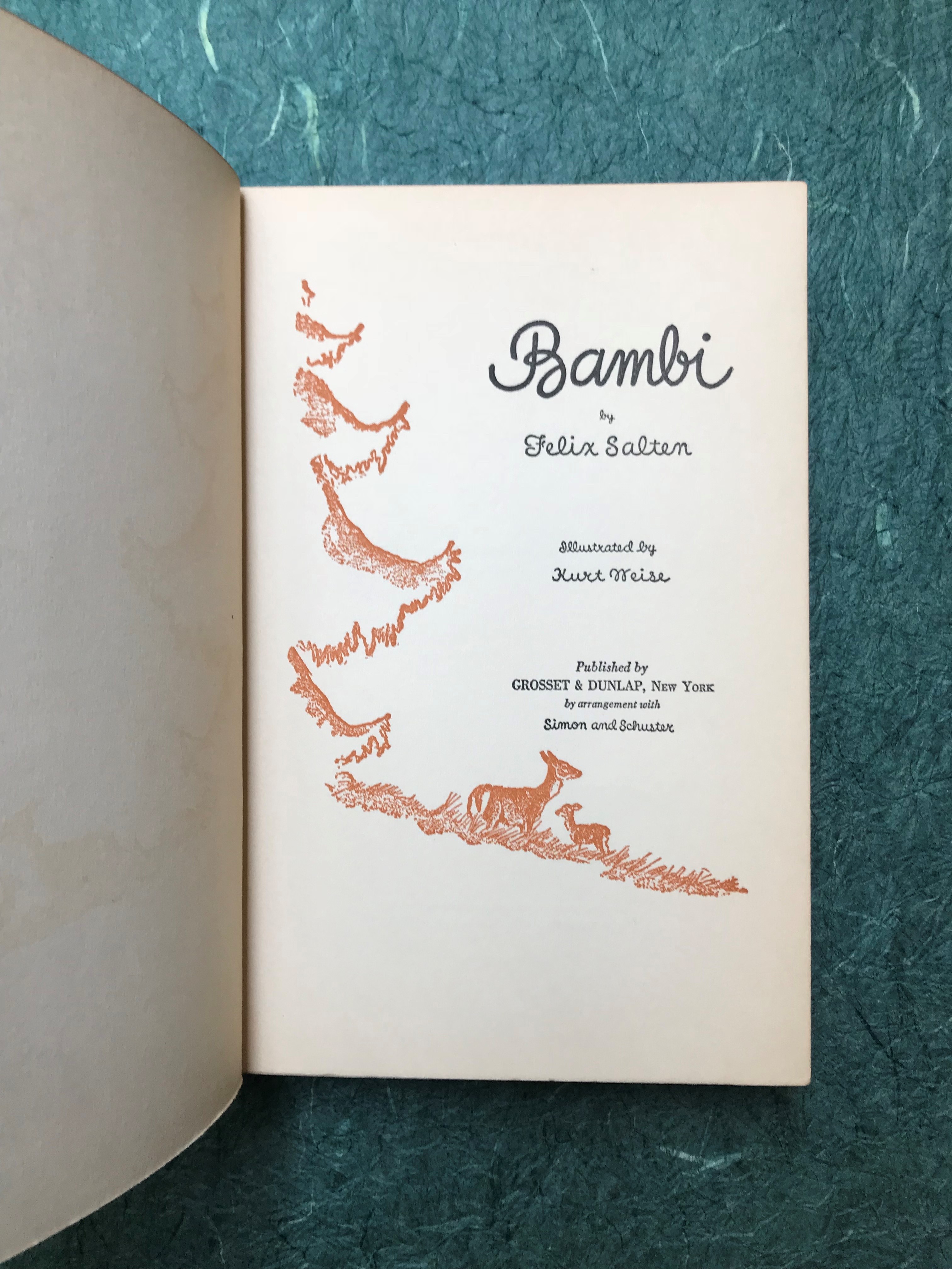first page from Bambi