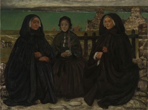 three woman in all black clothes