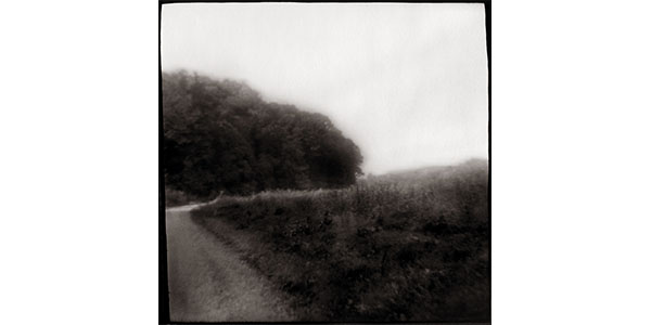 Nancy Rexroth's Mountain, black and white photograph of the countryside