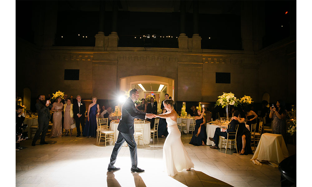 bride and groom's first dance