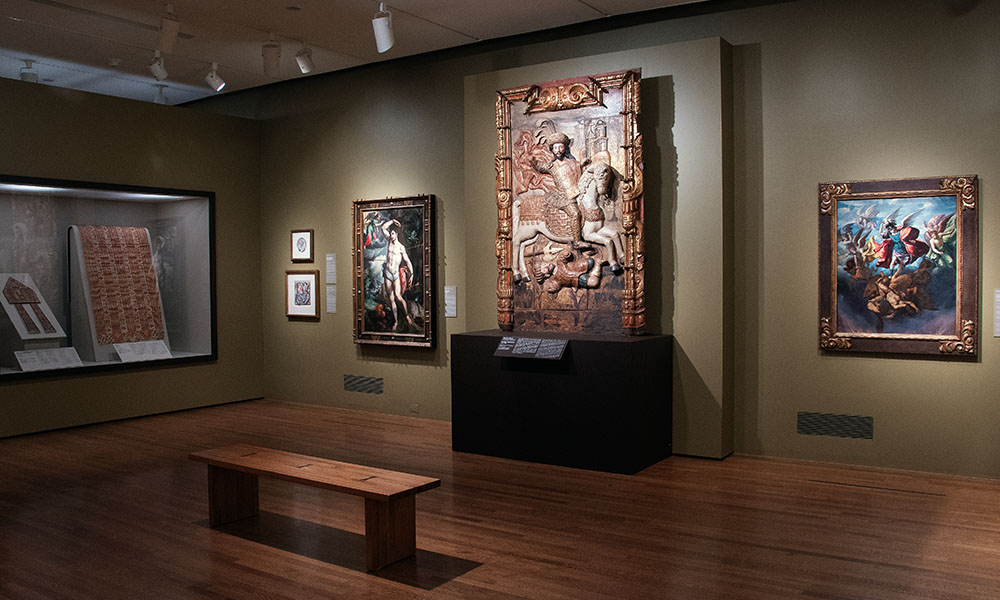 Various artworks within Treasures of the Spanish World exhibition 