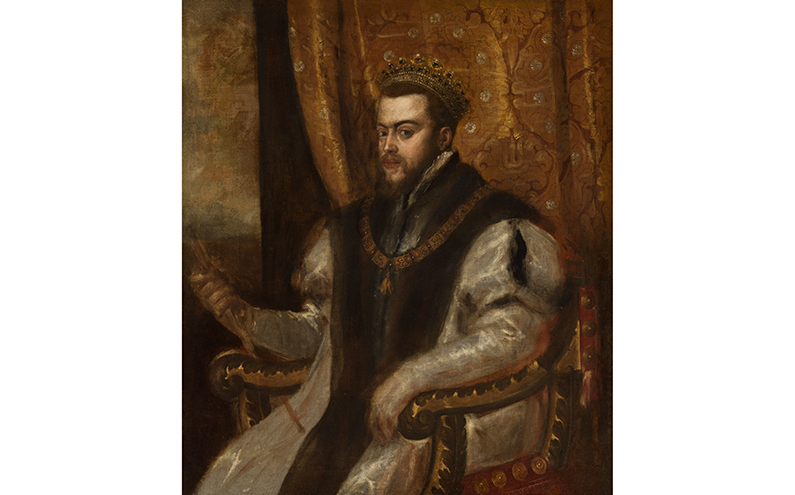Titian [Tiziano Vecellio], (Italian, circa 1488–1576), King Philip II of Spain, circa 1550–51, oil on canvas, Cincinnati Art Museum, Bequest of Mary M. Emery, 1927.402.