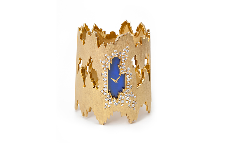 Chopard (Swiss, est. 1860), Alexandra Watch, circa 1971, gold, diamonds, lapis lazuli