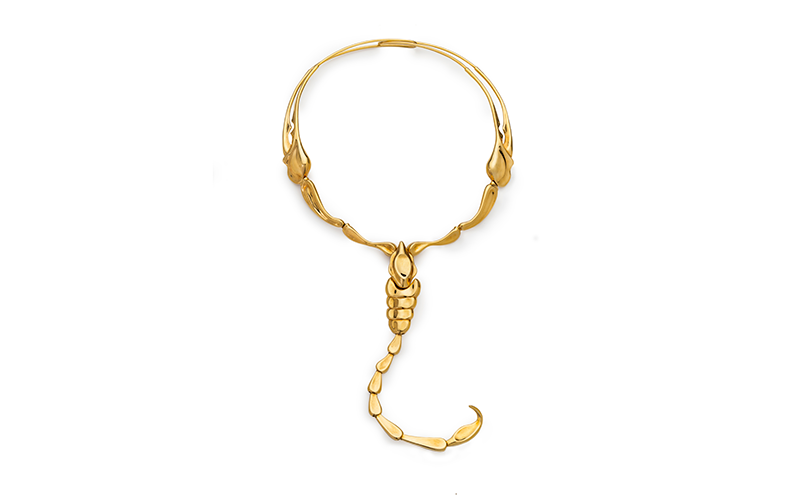 Elsa Peretti (American, b. Italy, 1940–2021), designer, Tiffany & Co. (American, est. 1837), manufacturer, Scorpion Necklace, 1979, gold