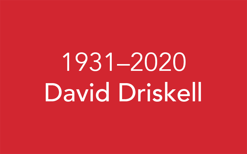 1931-2020, David Driskell