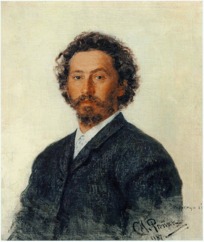 Ilya Repin (1844–1930), Self-portrait, 1887, oil on canvas, 75.5 x 62.2 cm, Tretyakov Gallery, Moscow, acc. no. 10558