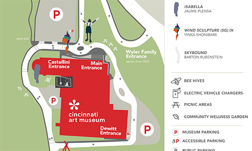 A screenshot of the Area Map showing the building and parking lot