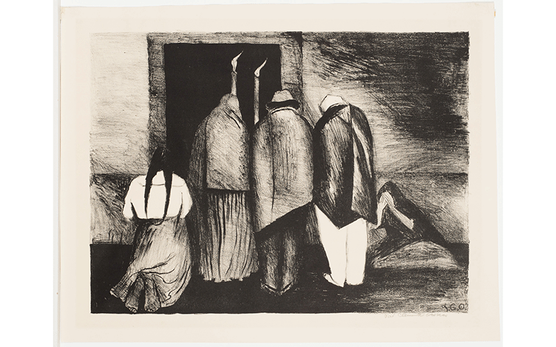 José Clemente Orozco (Mexican, 1883–1949), The Requiem (El Requiem), 1928, lithograph, Gift of Herbert Greer French, 1940.410 