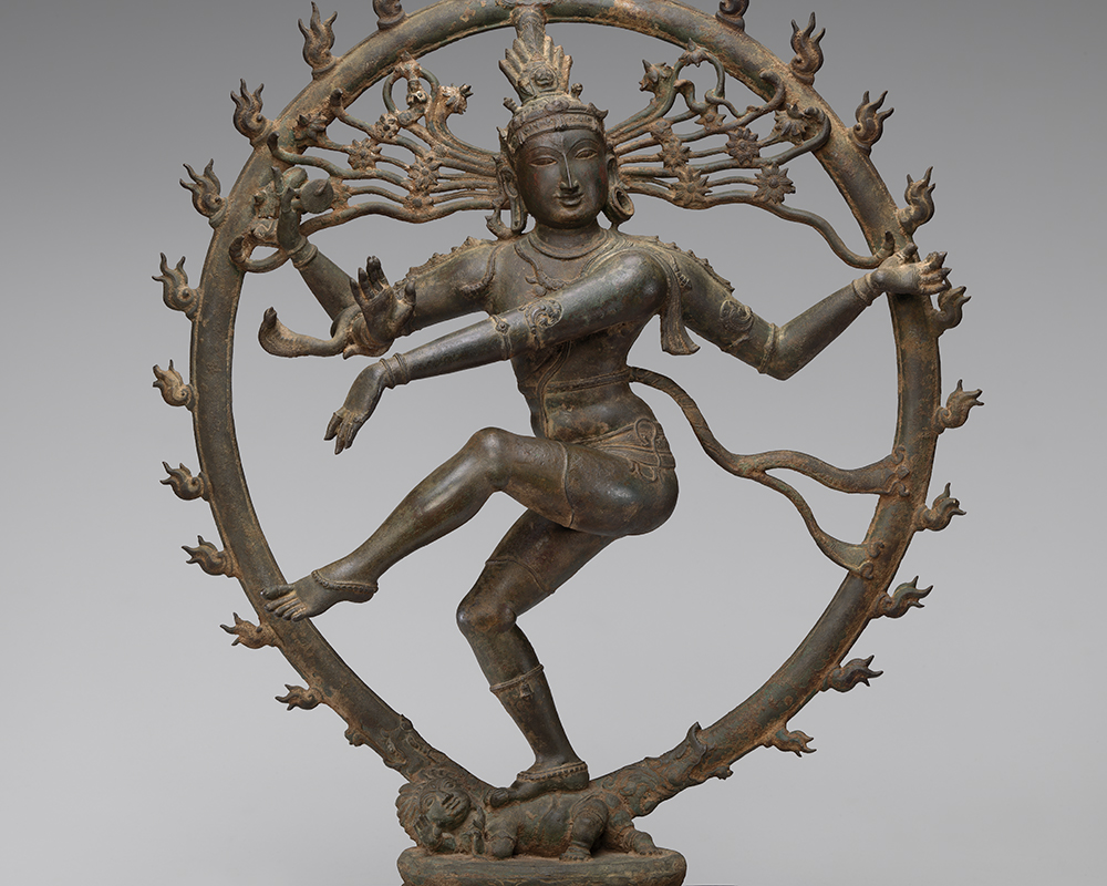 Shiva Nataraja, the Lord of Dance, circa 1125–1175, India; Tamil Nadu, Thanjavur district, copper alloy, Virginia Museum of Fine Arts, Richmond. Adolph D. and Wilkins C. Williams Fund, 69.46
