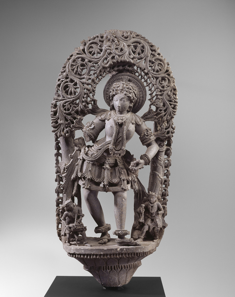 Dancer Accompanied by Musicians, circa 1150, India; Karnataka, stone, Virginia Museum of Fine Arts, Richmond, Arthur and Margaret Glasgow Fund, 82.207