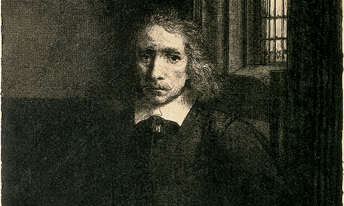 Black and white etching of Jacob Haaringh