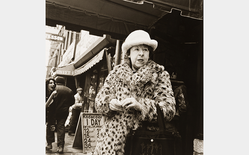 Roy Colmer (American, 1935–2014), Woman in Imitation Leopard Skin Coat, 1984, gelatin silver print, Gift of the Artist, 1988.189