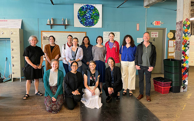 Members of the museum’s Green Team visit the Cincinnati Recycling & Reuse Hub, June 15, 2023.