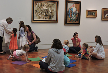 children activities in a gallery