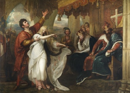 Benjamin West, Hamlet: Act IV, Scene V (Ophelia before the King and Queen)