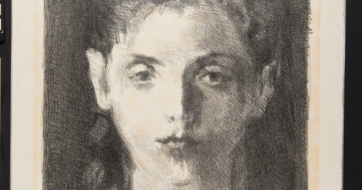Raphael Soyer (American, 1899–1987), Reflection, 1962, lithograph on paper, Gift of Allen W. Bernard, 2020.72