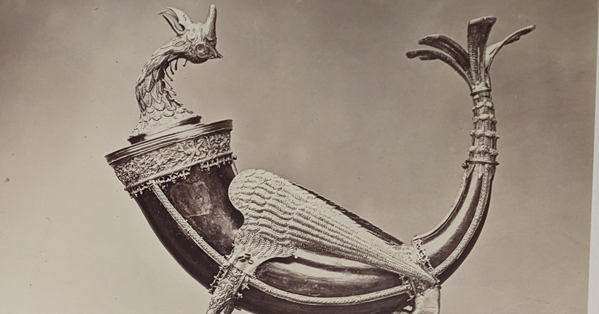 Franz Seraph Hanfstaengl (German, 1804–1877), Trinkhorn (Drinking Horn), 1871, printed 1873, albumen silver print, Property of the Cincinnati Art Museum