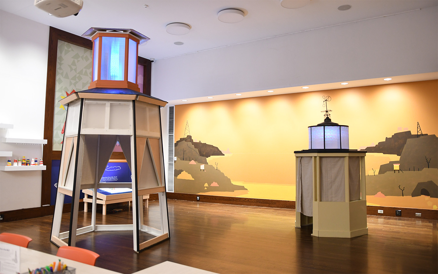 Two lighthouse installations
