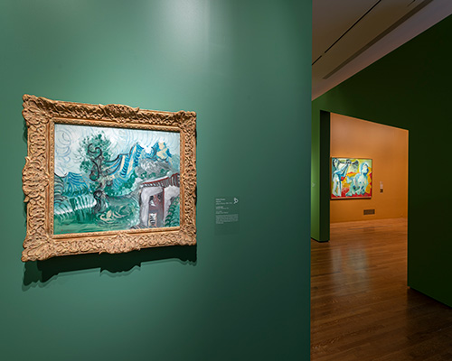 Pablo Picasso (Spanish, active in France, 1881–1973), Landscape, Mougins, 22 February 1965, oil on canvas, Bridget R. Koch Collection © 2023 Estate of Pablo Picasso / Artists Rights Society, (ARS), New York, Courtesy American Federation of Arts