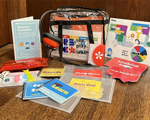 A See Play Learn Kit with games and learning materials