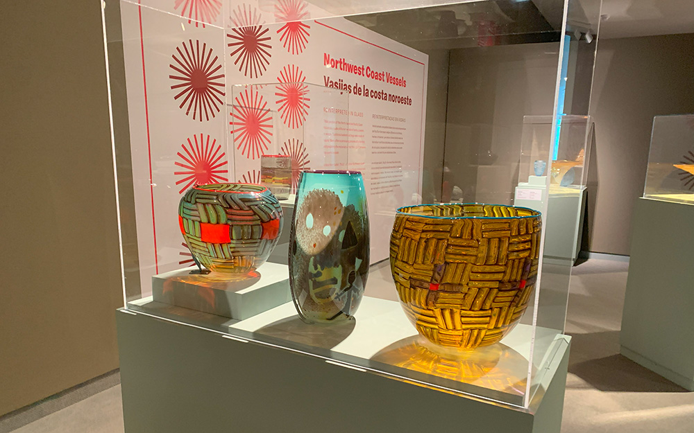 Installation views of Clearly Indigenous at Wichita Art Museum, July 2023.