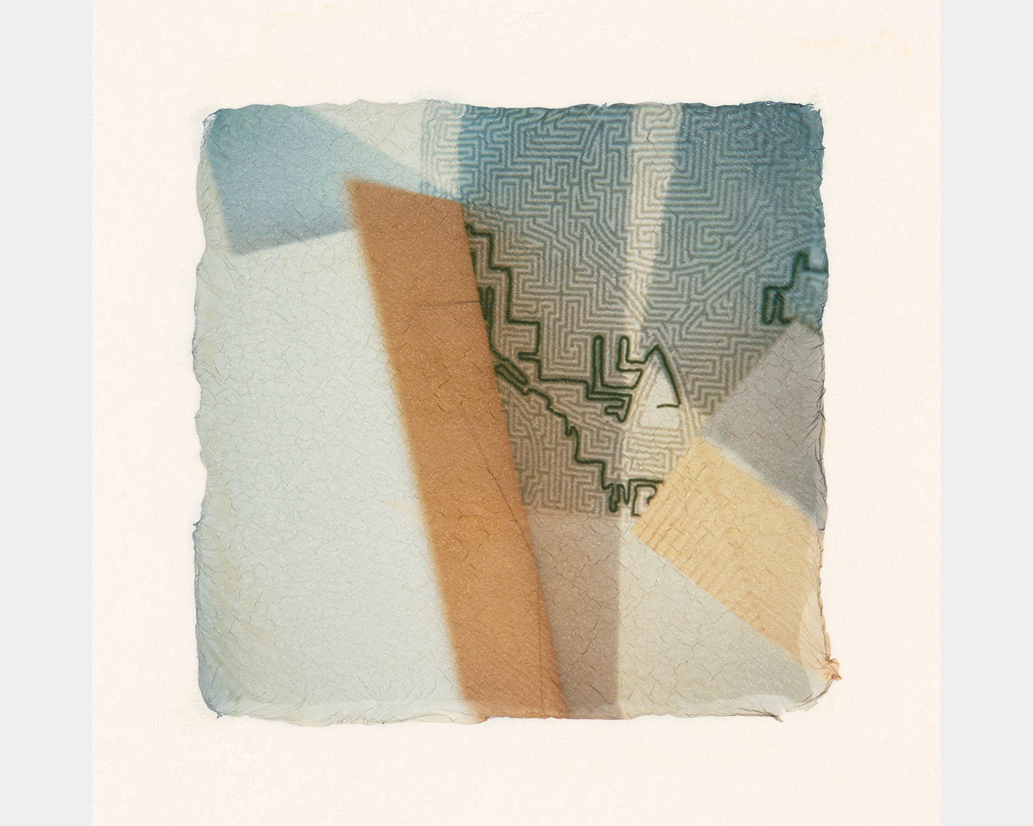 a picture of a buried maze under papers