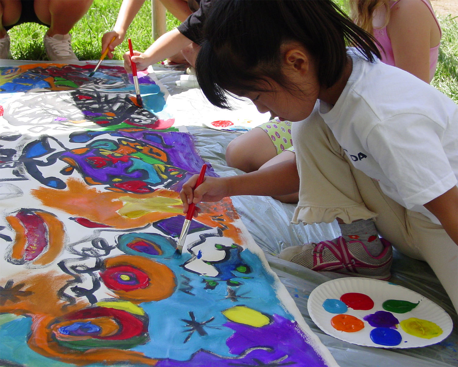 Teachers making crafts