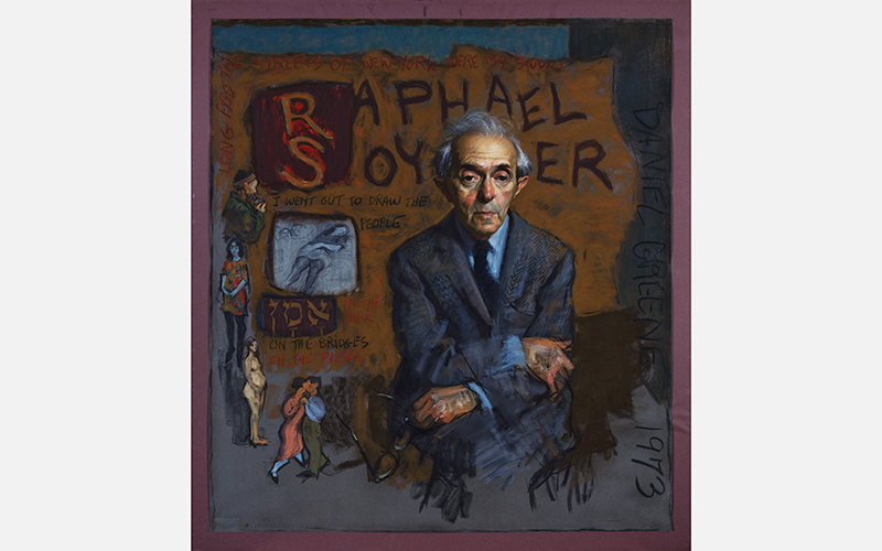 Daniel Greene (American, 19344–2020), Raphael Soyer, 1973, pastel, Centennial Gift of the Fleischmann Foundation in memory of Julius Fleischmann, 1981.474